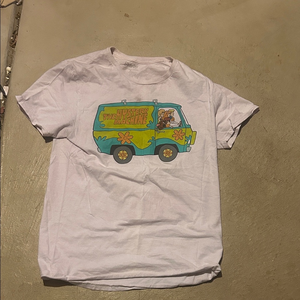 Mystery Machine White  Graphic Tee size medium